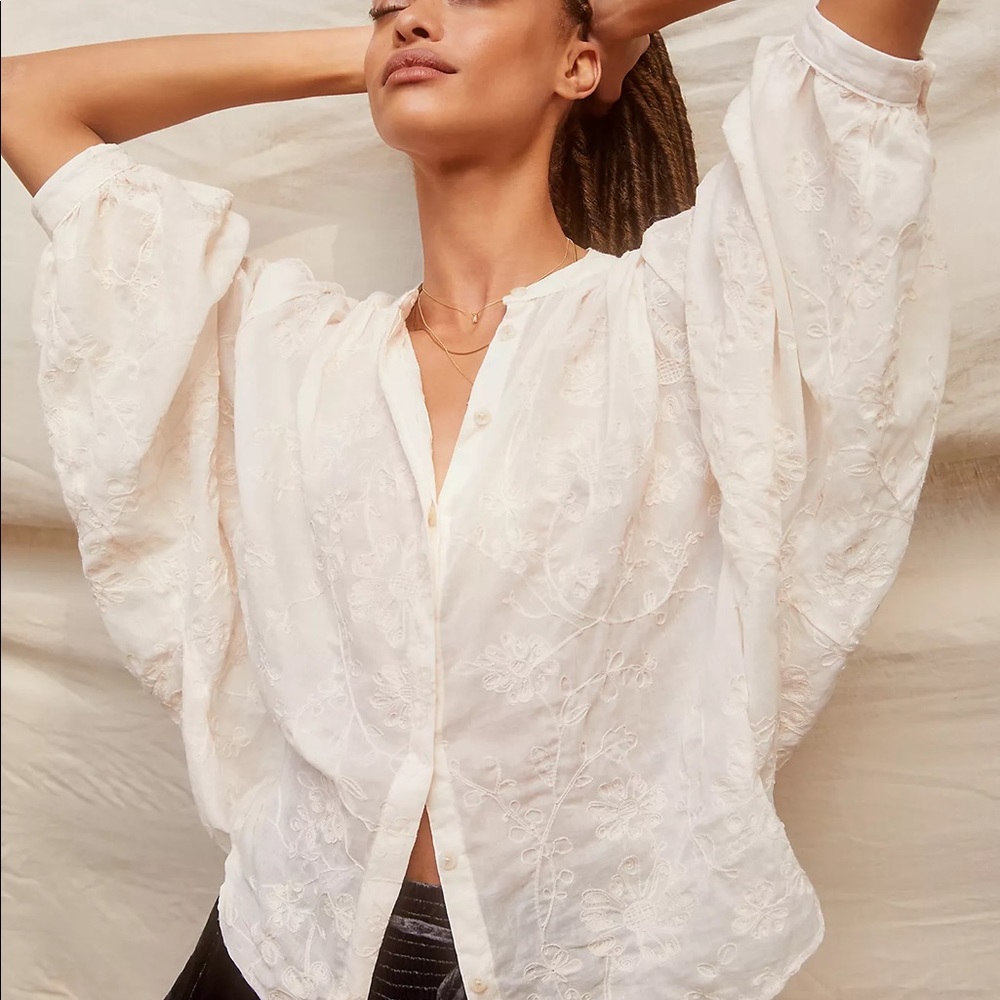 NWOT Anthropologie Tavi Buttondown Sml Petite